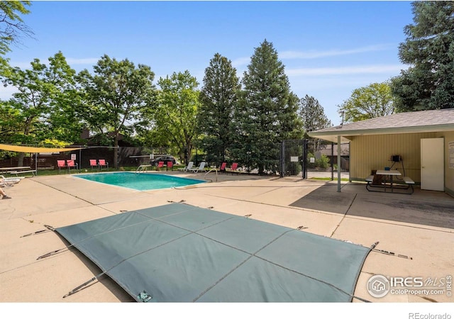 2409 Flora Dr, Loveland, CO 80537 - community pool with a patio area