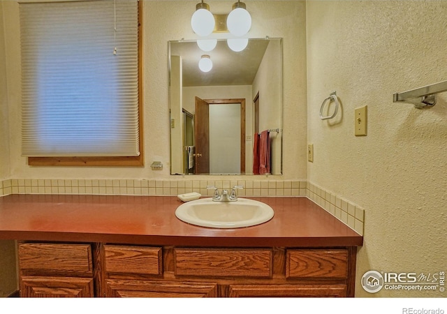 38 Navajo Trl, Nederland, CO 80466 - bathroom featuring vanity and a textured wall