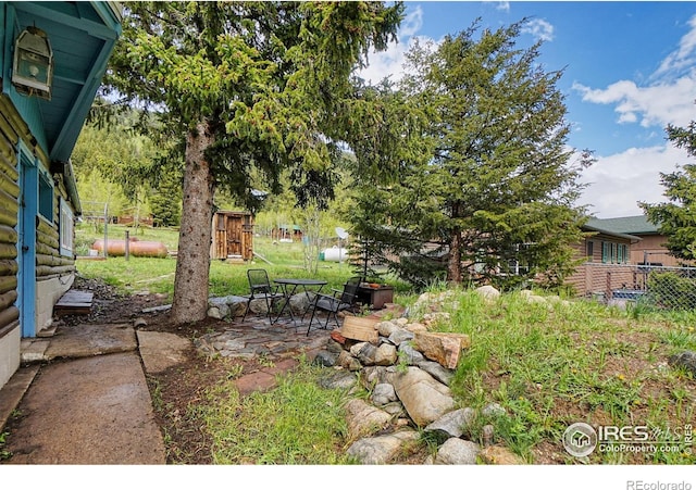 545 Eldorado Ave, Nederland, CO 80466 - view of yard featuring a patio area