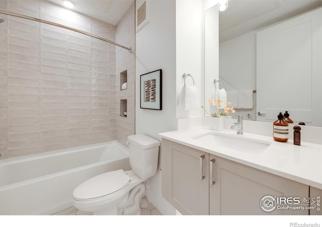 2876 W 53rd Ave Unit 301, Denver, CO 80221 - full bathroom with toilet, vanity, and  shower combination