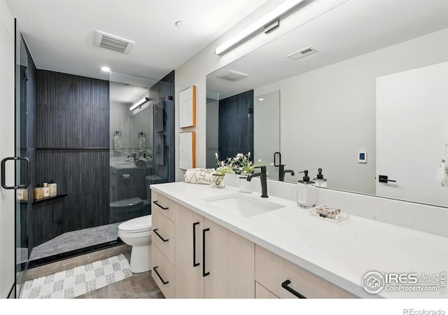 2860 Table Mesa Dr, Boulder, CO 80305 - full bath with toilet, vanity, and a shower stall