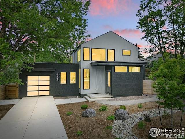 2860 Table Mesa Dr, Boulder, CO 80305 - contemporary house with concrete driveway and an attached garage