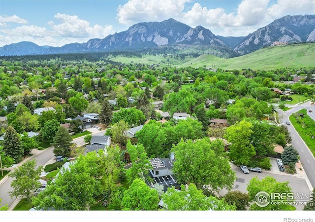 2860 Table Mesa Dr, Boulder, CO 80305 - drone / aerial view of a mountain backdrop