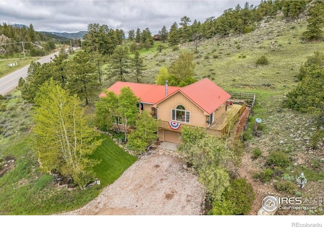 17284 W County Road 74e, Red Feather Lakes, CO 80545 - view from above of property