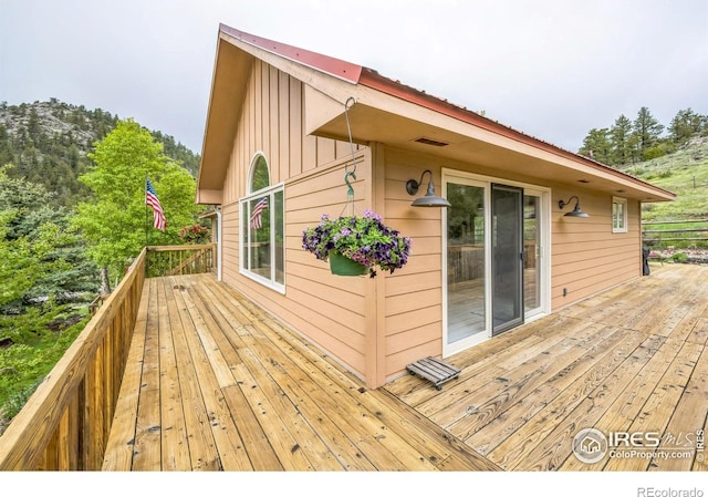 17284 W County Road 74e, Red Feather Lakes, CO 80545 - view of wooden deck