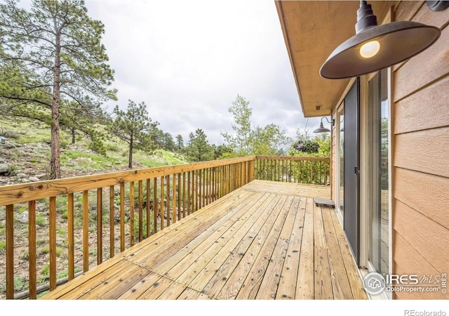 17284 W County Road 74e, Red Feather Lakes, CO 80545 - view of wooden terrace