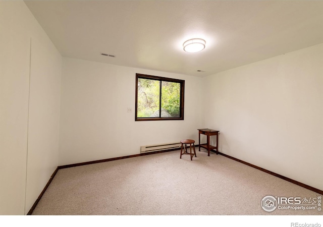 35106 Boulder Canyon Dr, Boulder, CO 80302 - unfurnished room with carpet flooring, baseboards, and baseboard heating