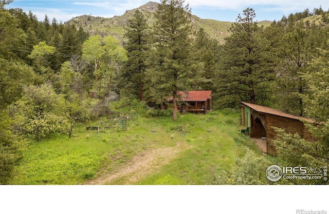35106 Boulder Canyon Dr, Boulder, CO 80302 - view of mountain background featuring a heavily wooded area