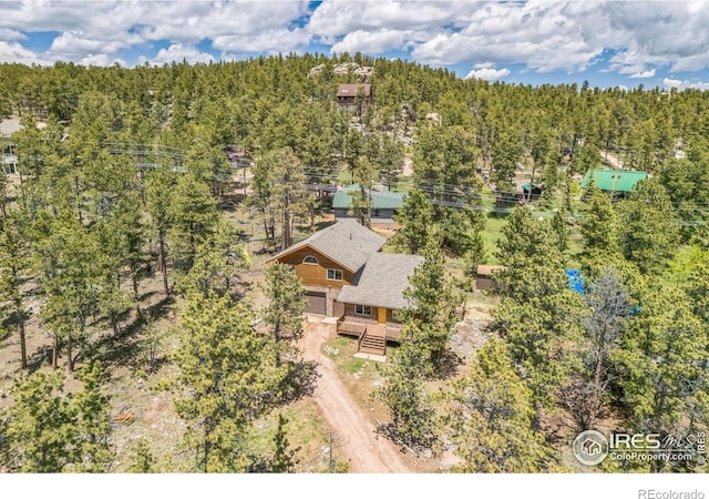24192 W County Road 74e, Red Feather Lakes, CO 80545 - view of subject property with a forest