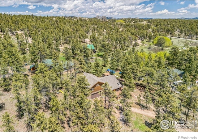 24192 W County Road 74e, Red Feather Lakes, CO 80545 - view from above of property featuring a forest