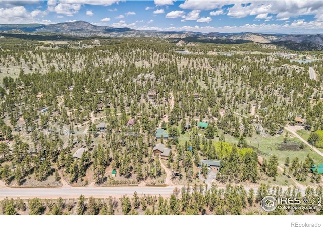 24192 W County Road 74e, Red Feather Lakes, CO 80545 - bird's eye view of a mountainous background