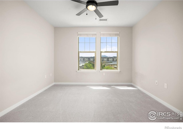 13598 Via Varra Unit 404, Broomfield, CO 80020 - carpeted empty room featuring a ceiling fan and baseboards