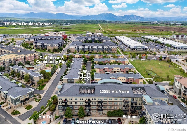13598 Via Varra Unit 404, Broomfield, CO 80020 - aerial view of a mountainous background