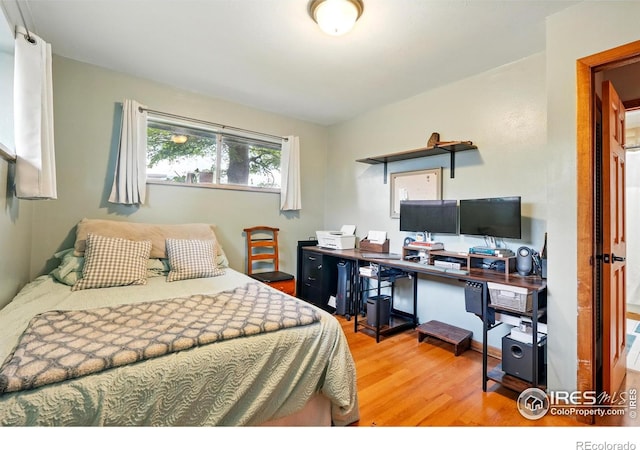 50 S 31st St, Boulder, CO 80305 - bedroom featuring wood finished floors and a desk
