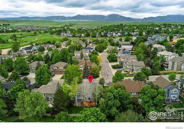 2204 Lasalle St, Superior, CO 80027 - aerial view of residential area with a mountain backdrop