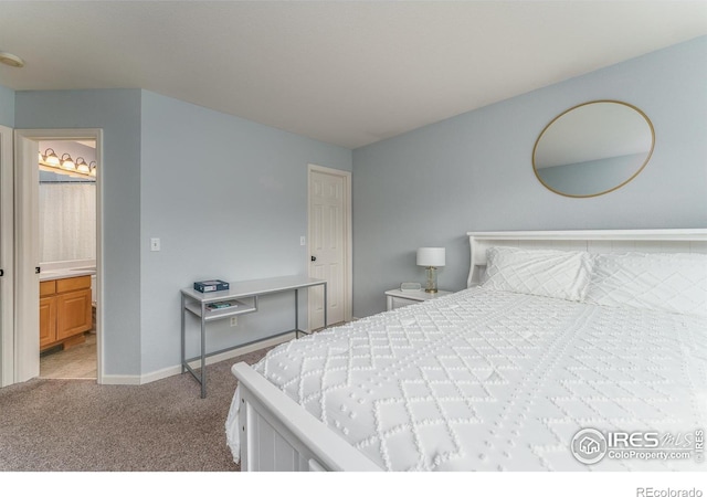 2204 Lasalle St, Superior, CO 80027 - bedroom with light carpet, baseboards, and ensuite bath