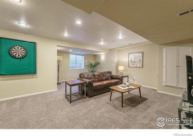 2204 Lasalle St, Superior, CO 80027 - carpeted living area with baseboards and recessed lighting