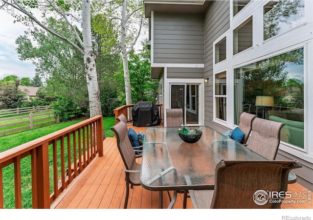 2204 Lasalle St, Superior, CO 80027 - deck featuring outdoor dining area and a grill