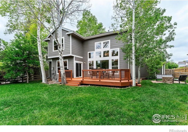 2204 Lasalle St, Superior, CO 80027 - rear view of property with a wooden deck