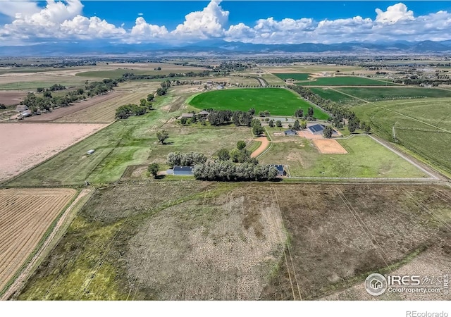 20360 County Road 3, Berthoud, CO 80513 - aerial view of sparsely populated area with mountains