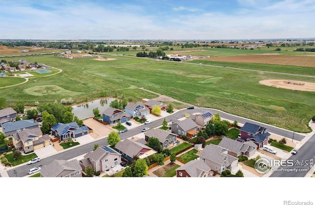 2767 Stallion Way, Mead, CO 80542 - aerial perspective of suburban area featuring a nearby body of water