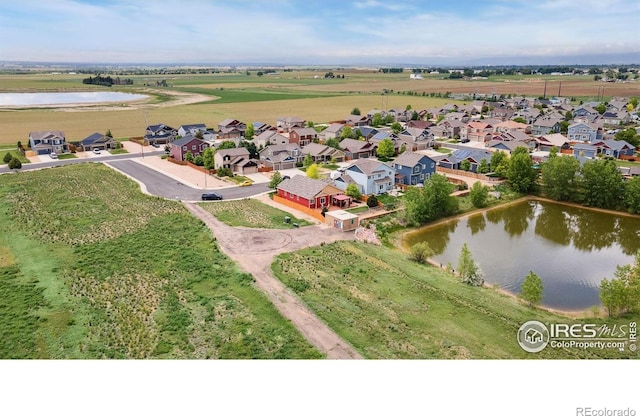 2767 Stallion Way, Mead, CO 80542 - aerial perspective of suburban area featuring a nearby body of water