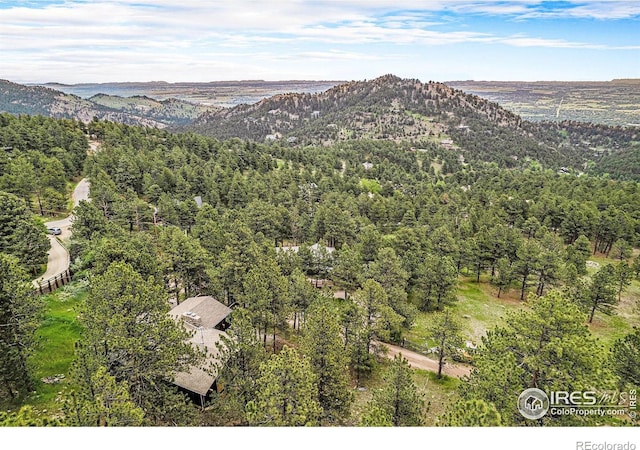 335 Wild Horse Cir, Boulder, CO 80304 - view of mountain background with a heavily wooded area