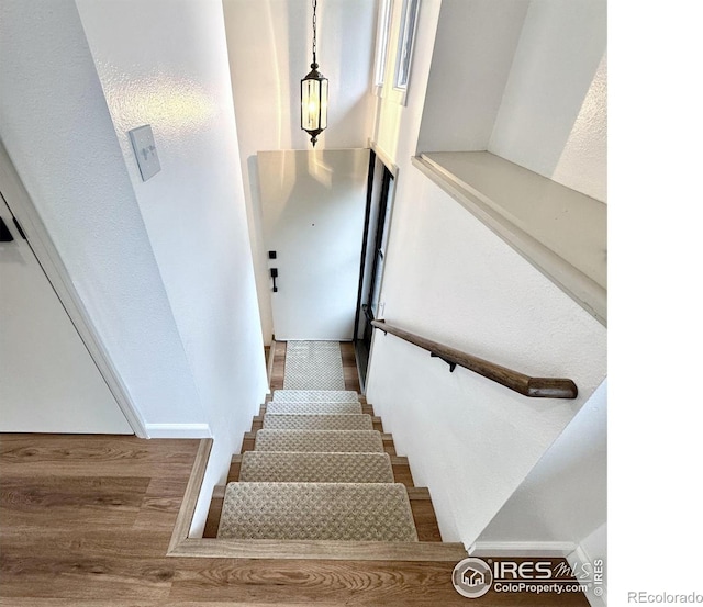 517 46th Ave, Greeley, CO 80634 - stairs with wood finished floors