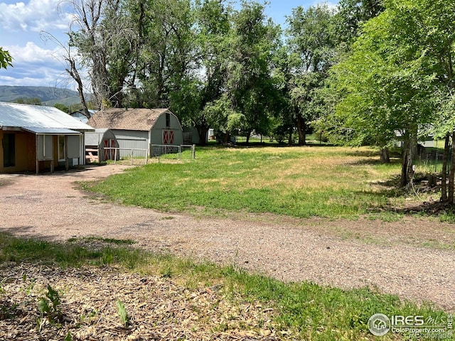 4501 Lawrence Ln, Laporte, CO 80535 - view of yard featuring an outdoor structure