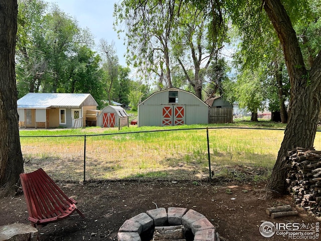 4501 Lawrence Ln, Laporte, CO 80535 - view of yard featuring an outdoor fire pit