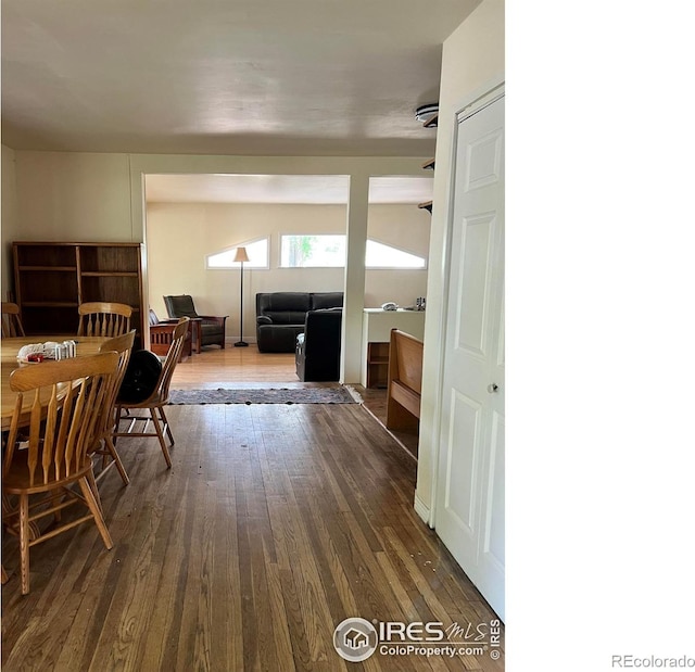 4501 Lawrence Ln, Laporte, CO 80535 - dining space featuring wood finished floors