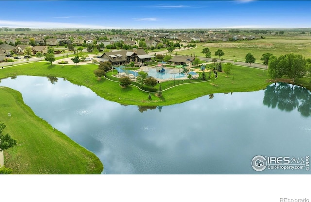 6340 Spring Valley Rd, Timnath, CO 80547 - aerial perspective of suburban area with a large body of water