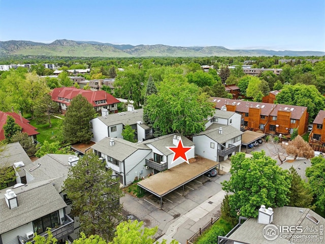 3255 34th St Unit 42, Boulder, CO 80301 - aerial perspective of suburban area featuring a mountain backdrop