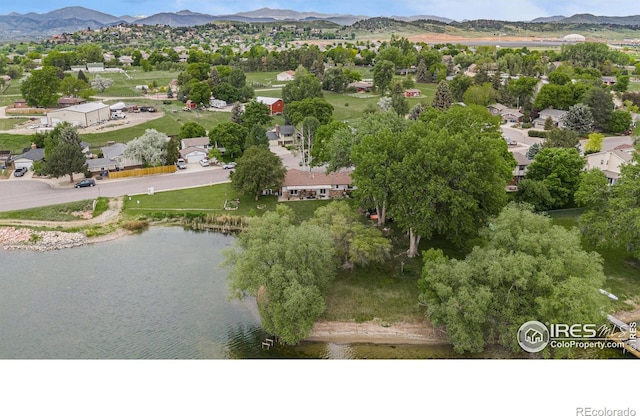 1702 Kennedy Ave, Loveland, CO 80538 - drone / aerial view of a water and mountain view