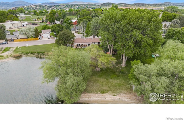 1702 Kennedy Ave, Loveland, CO 80538 - bird's eye view of a water and mountain view