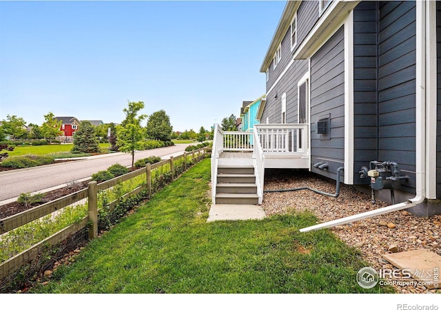 518 Hoyt Ln, Lafayette, CO 80026 - view of yard with a deck