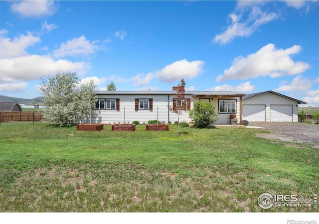 2836 W County Road 60e, Fort Collins, CO 80524 - ranch-style home featuring a garage and a garden