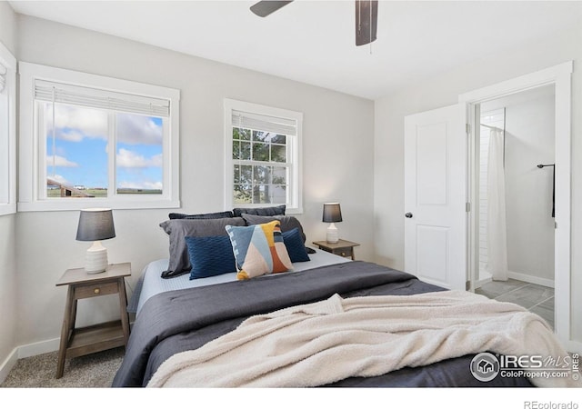 2836 W County Road 60e, Fort Collins, CO 80524 - bedroom with baseboards and ceiling fan