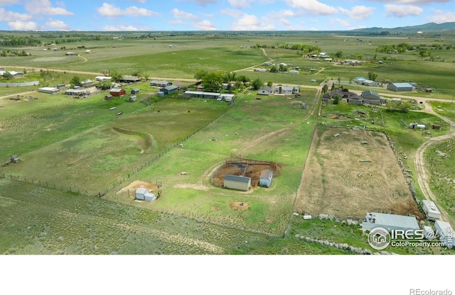 2836 W County Road 60e, Fort Collins, CO 80524 - aerial view of property's location with rural landscape
