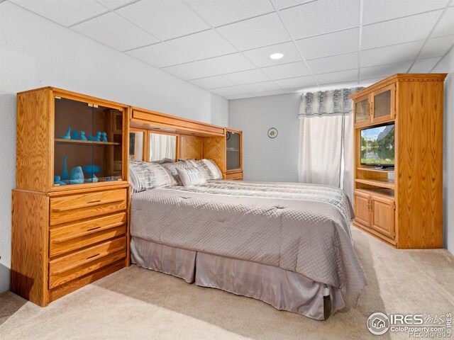 1536 Goshawk Dr, Longmont, CO 80504 - carpeted bedroom featuring a drop ceiling