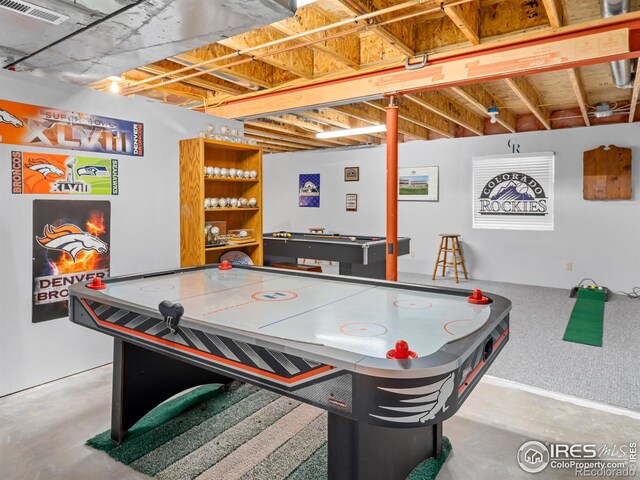 1536 Goshawk Dr, Longmont, CO 80504 - recreation room featuring concrete flooring