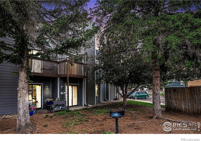225 E 8th Ave Unit C-19, Longmont, CO 80504 - rear view of property with a balcony