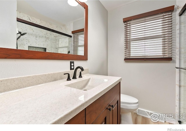 1409 Welch St, Fort Collins, CO 80524 - full bath with vanity, a shower stall, and toilet