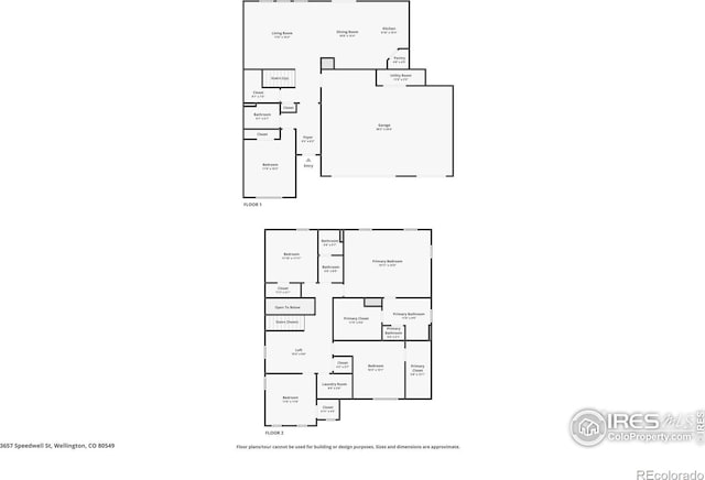 3657 Speedwell St, Wellington, CO 80549 - view of home floor plan