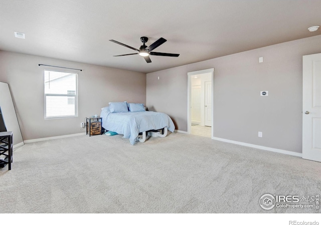 3657 Speedwell St, Wellington, CO 80549 - carpeted bedroom with baseboards and a ceiling fan