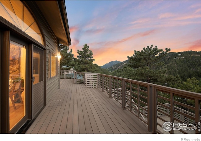 142 Meadowlook Way, Boulder, CO 80304 - wooden deck with a mountain view