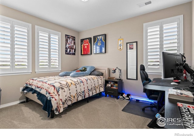 3075 Blue Mountain Dr, Broomfield, CO 80023 - carpeted bedroom with an office area and baseboards