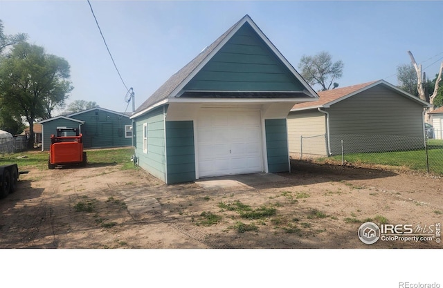 222 Platte St, Sterling, CO 80751 - detached garage featuring driveway