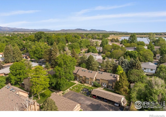 985 W 10th St Unit A5, Loveland, CO 80537 - aerial perspective of suburban area featuring a water and mountain view