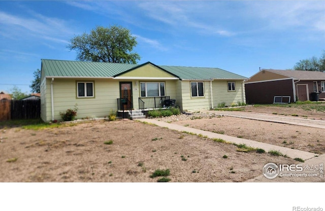 216 Charmony Pl, Sterling, CO 80751 - ranch-style home featuring metal roof